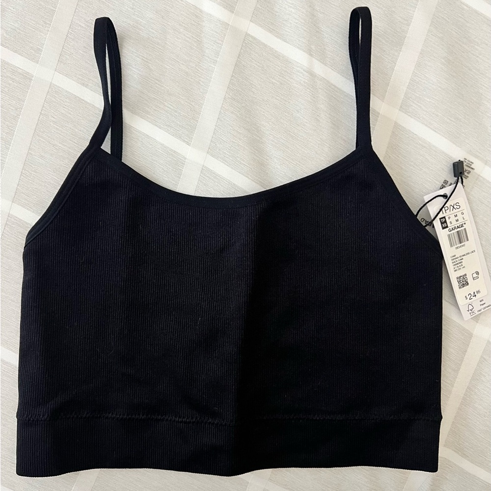 Garage Sienna Seamless Cami w/Lace Up Back Size XS